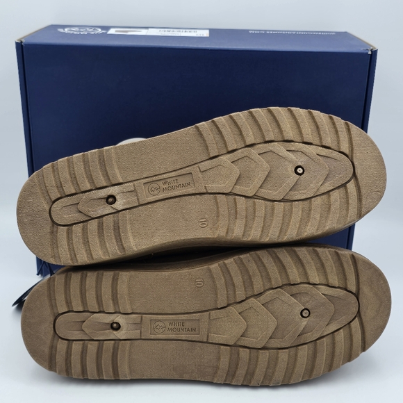 NIB White Mountain Inspo Leather & Faux Fur Ankle Booties, Whiskey/Suede, Sz. 10 - Picture 13 of 16